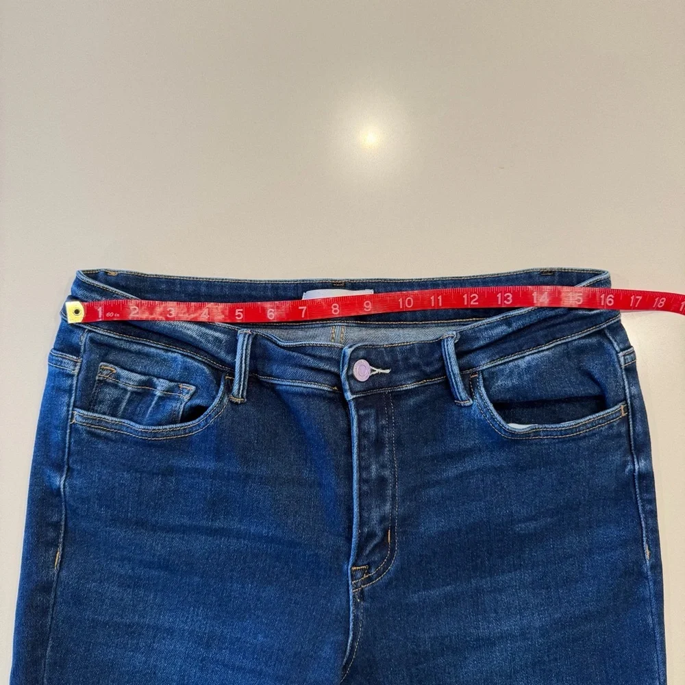 Vervet Emerson Mid Rise Raw Hem Crop Skinny Jeans Size 31 - Picture 4 of 7
